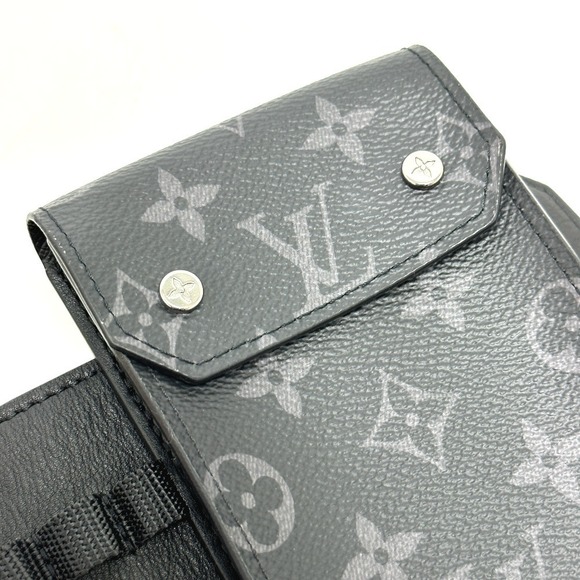 Louis Vuitton Monogram Eclipse Sun Tulle Utility 35 MM Black - Picture 3 of 10